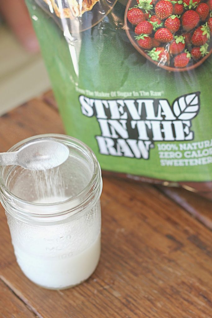 Adding the Stevia