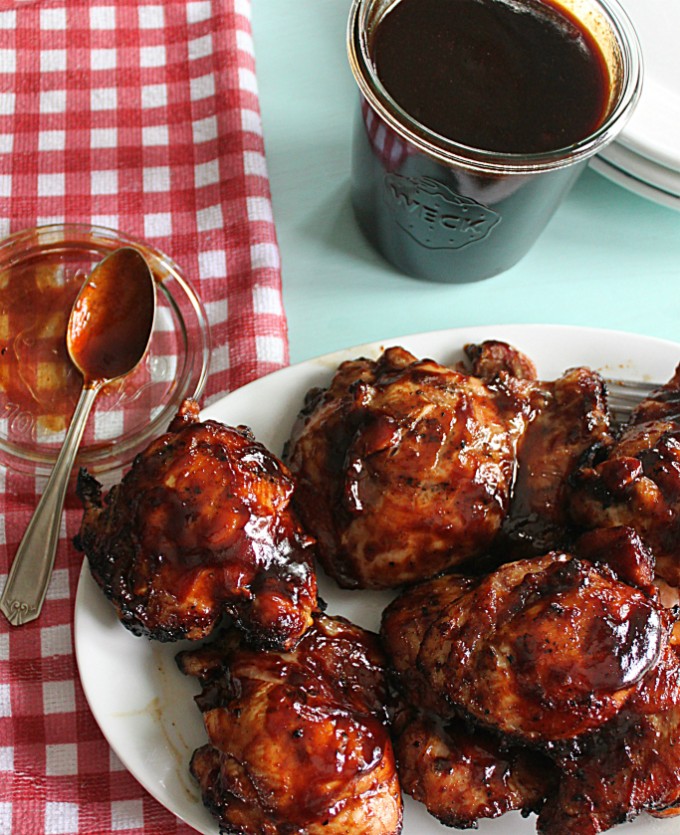Homemade Barbecue Sauce On Chicken