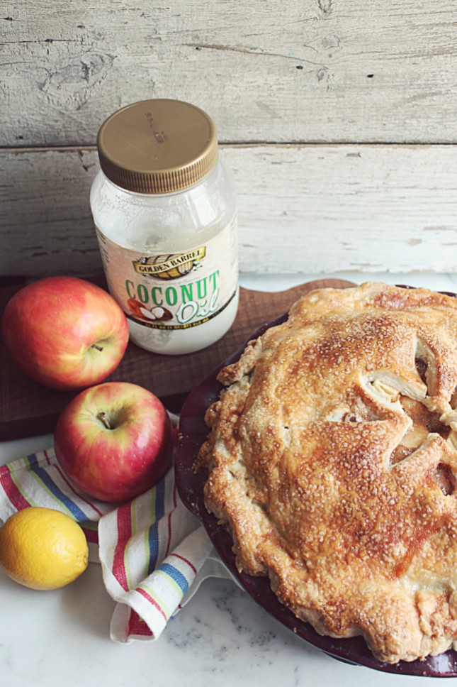 Apple Pie Crust made with Golden Barrel Coconut Oil