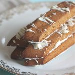 Homemade Gingerbread Biscotti on a plate