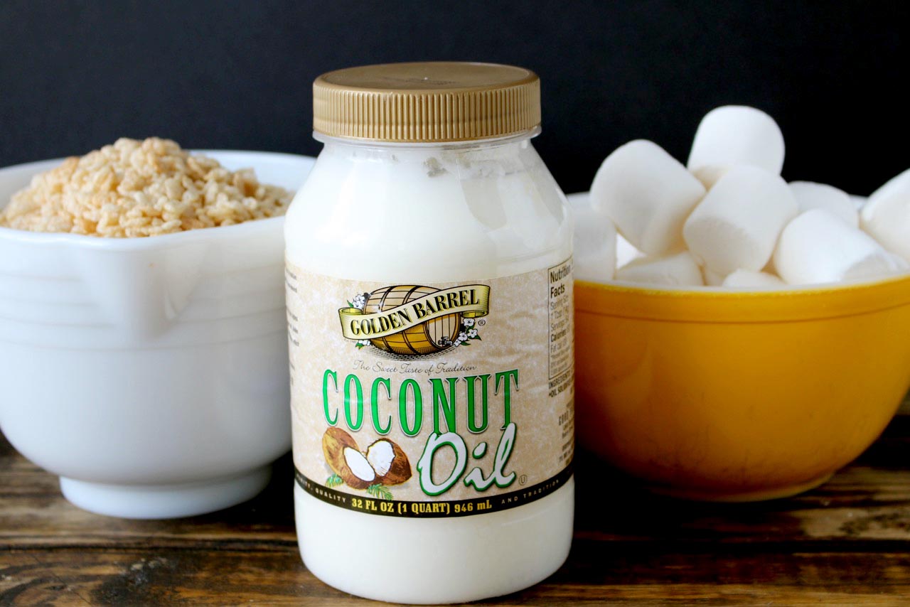 Coconut Oil Rice Crispy Treats