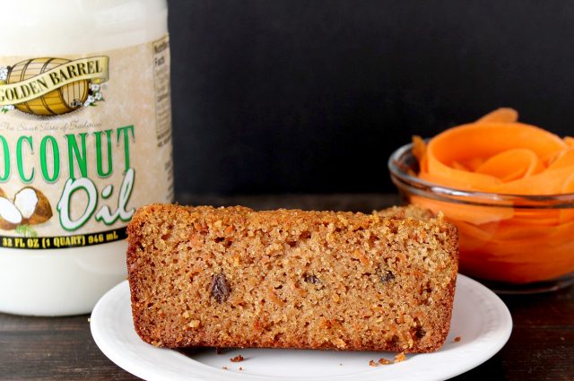 Paleo Carrot Cake Bread made with Golden Barrel Coconut Oil