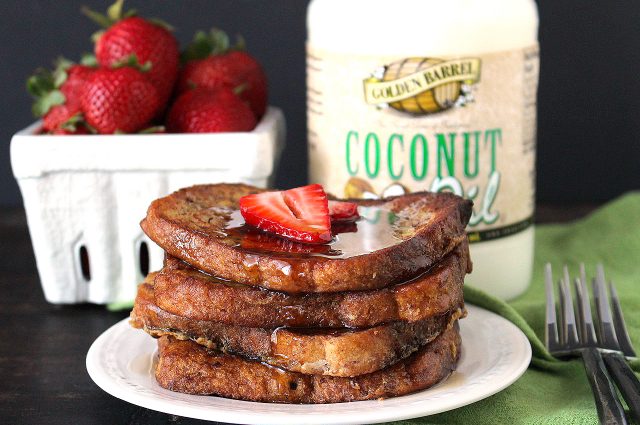 French Toast made with Golden Barrel Coconut Oil