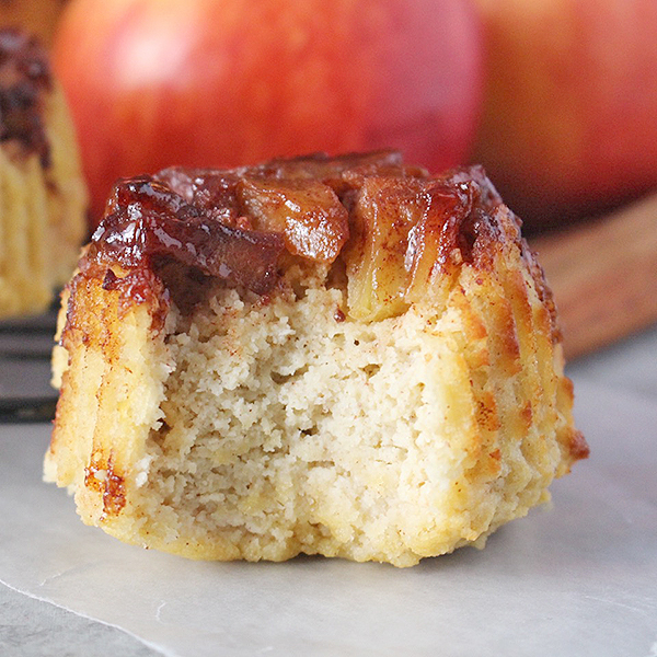 Paleo Apple Cinnamon Upside Down Muffins 
