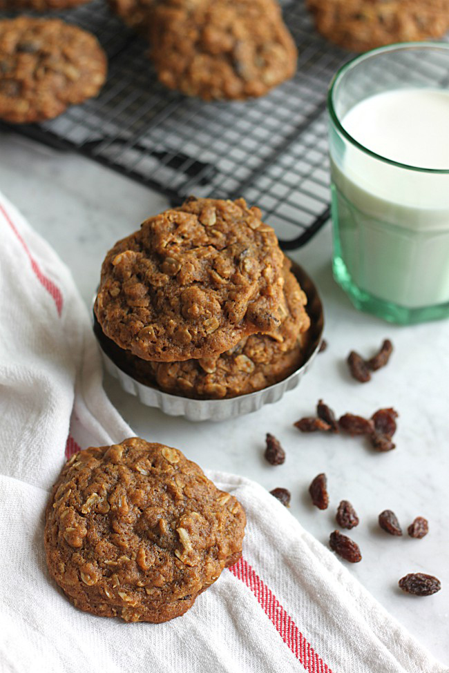 World War II Cookies - Oatmeal Molasses Cookies