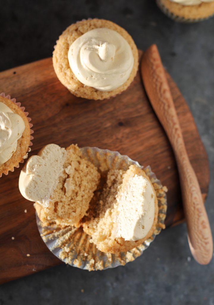 Brown Butter Cupcakes with Sweet Molasses Buttercream Icing