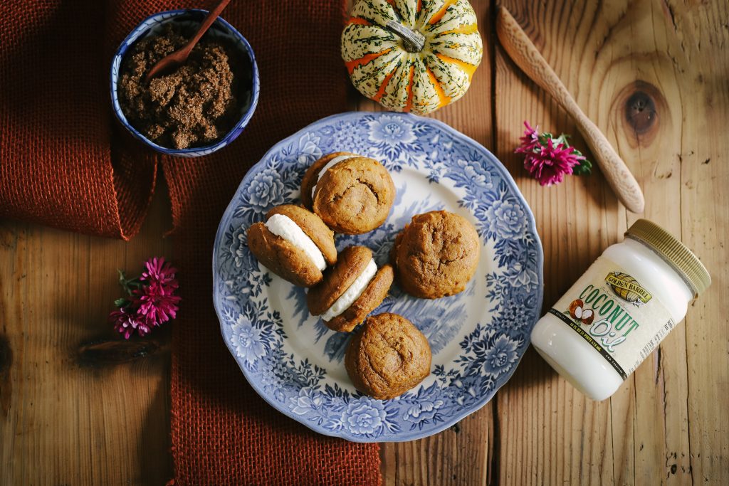 Pumpkin Whoopie Pies with Buttercream Filling