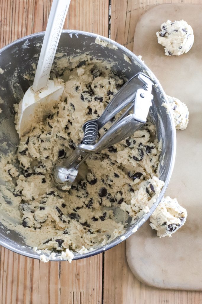 Making Classic Crunchy Chocolate Chip Cookies