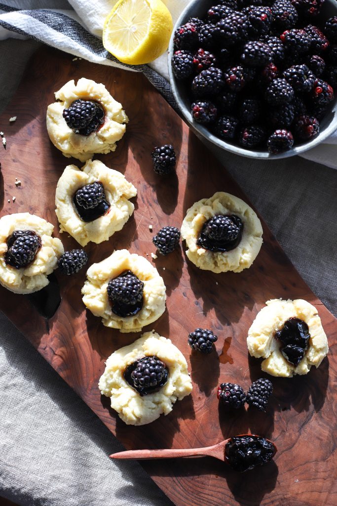 Lemon-Blackberry Thumbprint Cookies