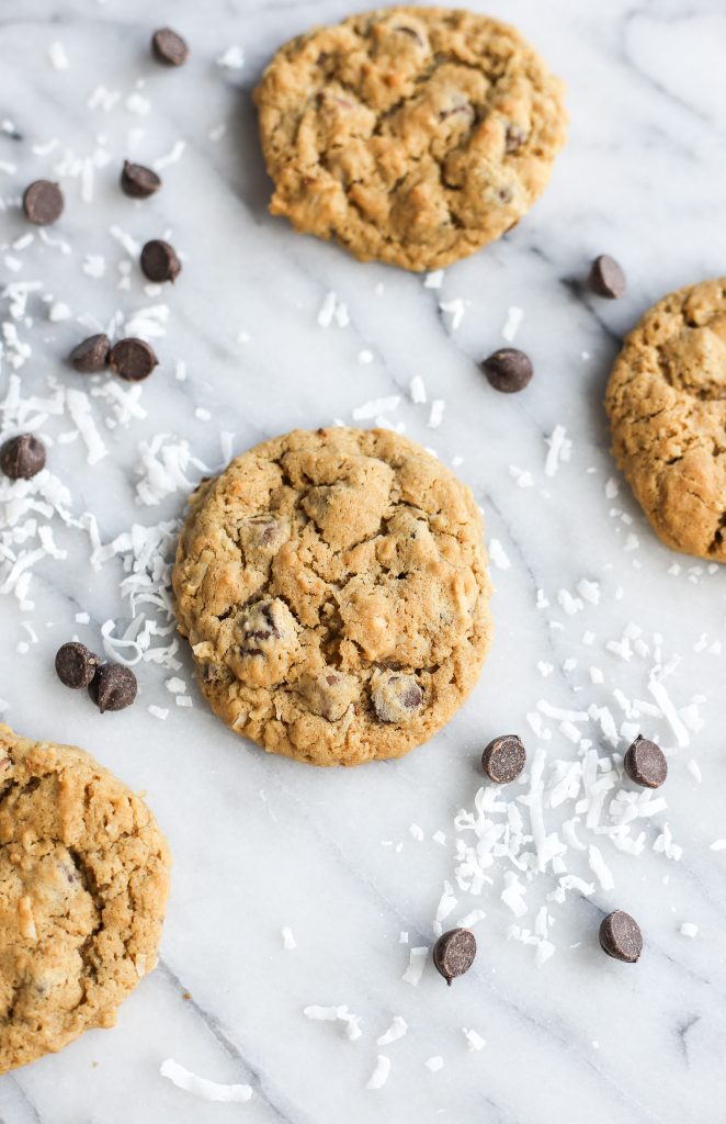 Coconut Oatmeal Chocolate Chip Cookies
